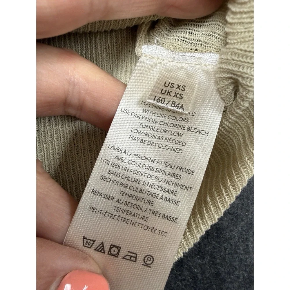 FREE PEOPLE We the Free' Thermal Long Sleeve Top XS‎ IVORY boho